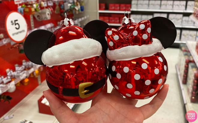 Mickey and Minnie Mouse Ornaments at Target