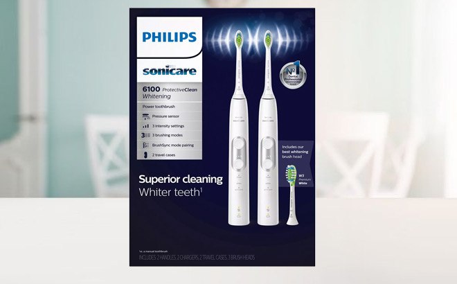 Philips Sonicare Toothbrush 2-Pack for $79.98