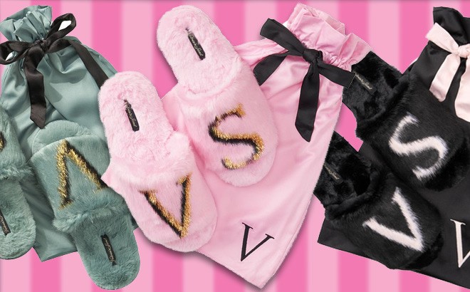 Victoria's Secret Faux Fur Slides $24!