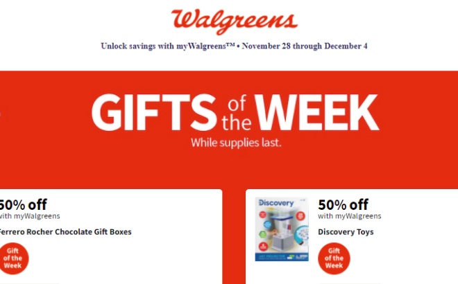Walgreens Ad Preview (Week 11/28 – 12/4)