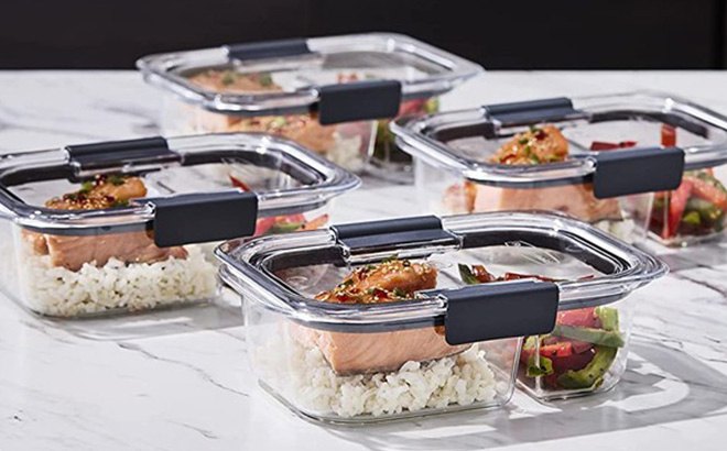 Rubbermaid Brilliance Meal Prep Containers 5-pack $21