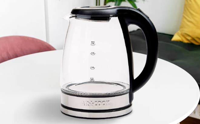 Art & Cook 1.8-Liter Glass Electric Kettle $9.99
