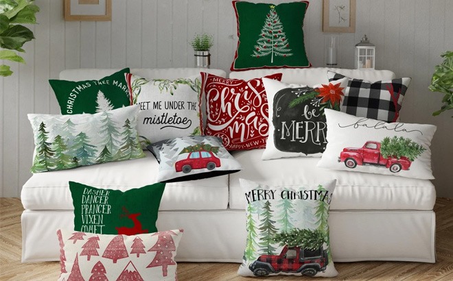 Christmas Pillow Covers $12.99 Shipped