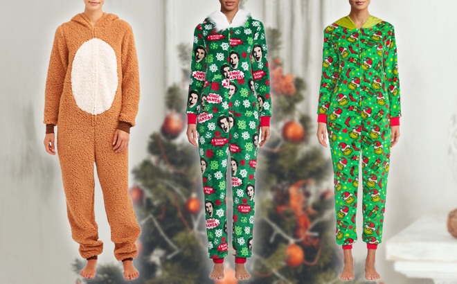 Adult Christmas Union Suits $19!