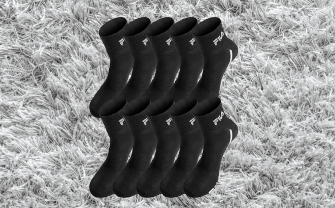 Fila Men's Socks 10-Pack $8.93 (Reg $24)