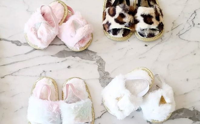 Fuzzy Baby Slippers $12.99 Shipped