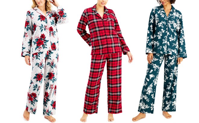 Womens Flannel Pajama Sets $23 (Reg $60)