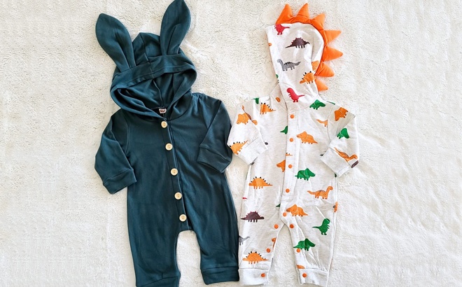 Hooded Baby Rompers $14.99 Shipped!