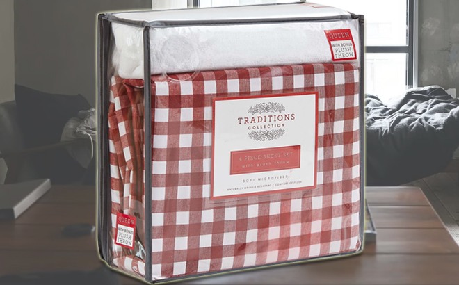 Microfiber 4-Piece Twin Sheet Set $20
