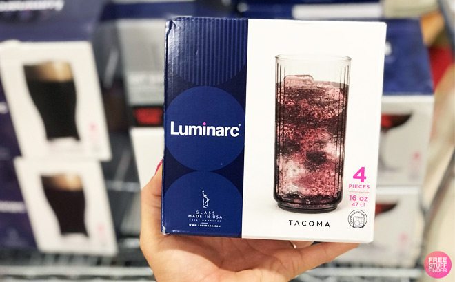 Luminarc 4-Piece Glassware Set $3.99