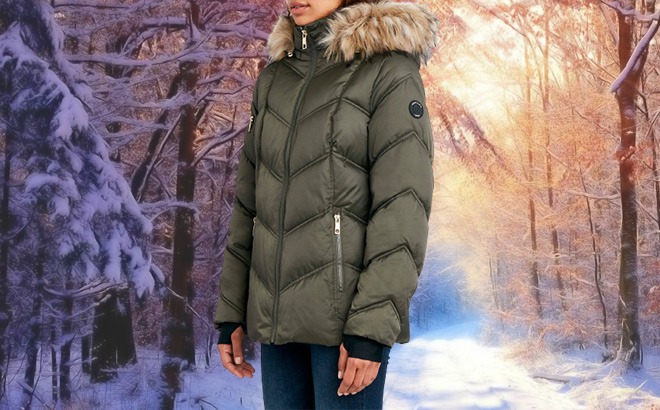 Nautica Women's Puffer Coat $69.99 Shipped
