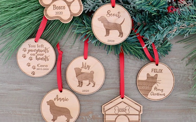 Personalized Pet Ornaments $13 Shipped