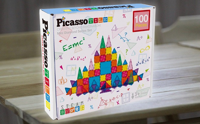 PicassoTiles 100-Piece Building Set $32