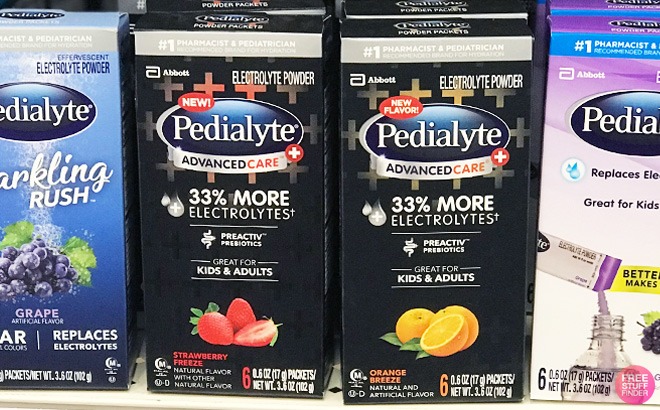 Pedialyte Drink Powder $8.48 Each at Walmart