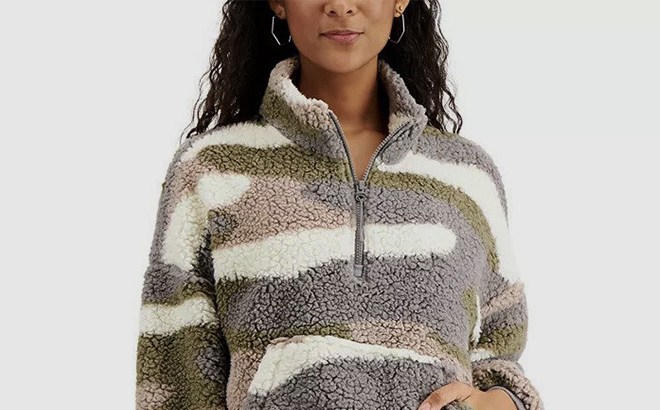 Sherpa Half-Zip Pullover $10 (Reg $34)