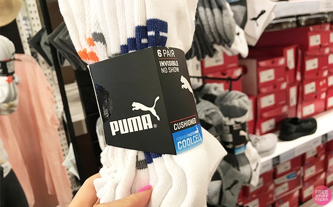 Puma Socks 6-Pack $9.99 - $1.66 Each!