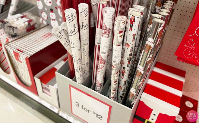Wrapping Paper 3 for $12 at Target