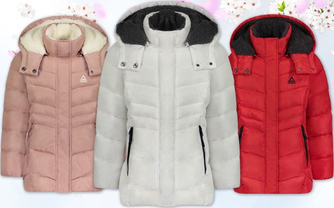 Reebok Girls' Puffer Coat $22