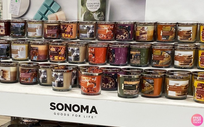 Sonoma 3-Wick Candles $7 + FREE Pickup