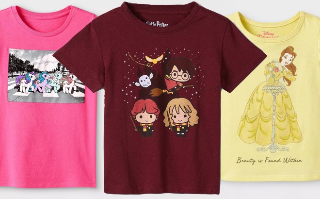Kids' Character T-Shirts $5