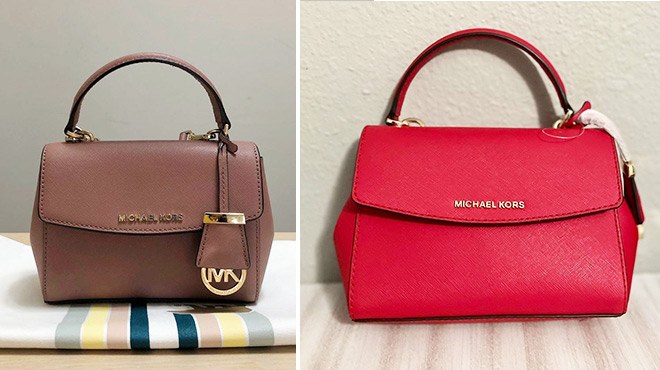 Daniela Large Saffiano Leather Crossbody Bag: Handbags