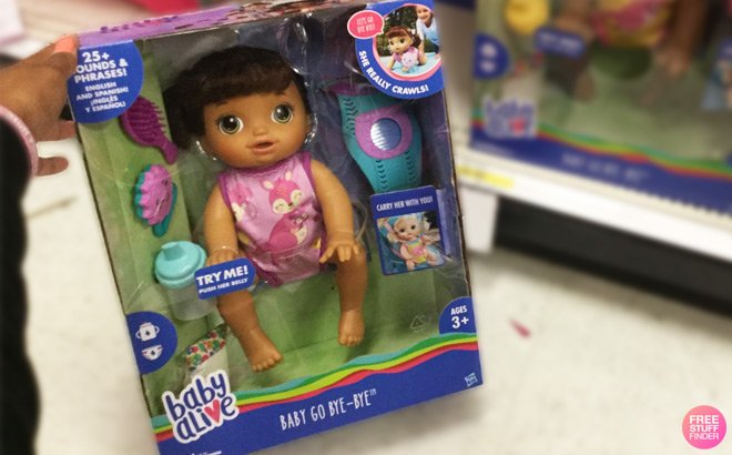 Baby Alive Baby Go Bye Bye Doll $30