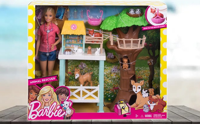 ​Barbie Animal Rescue Center Set $19