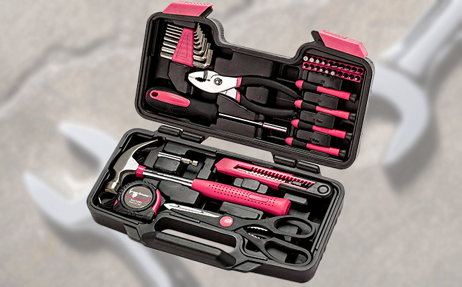 Cartman Pink 39-Piece Tool Box $18.99