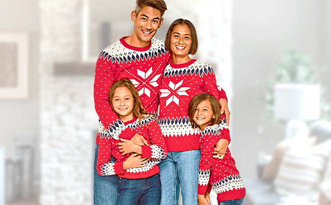 Coordinating family sweaters hotsell