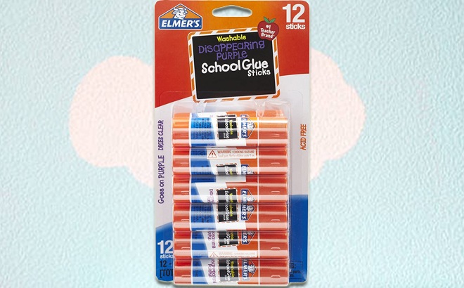 Elmer’s Washable Glue Sticks 12-Pack $2.59