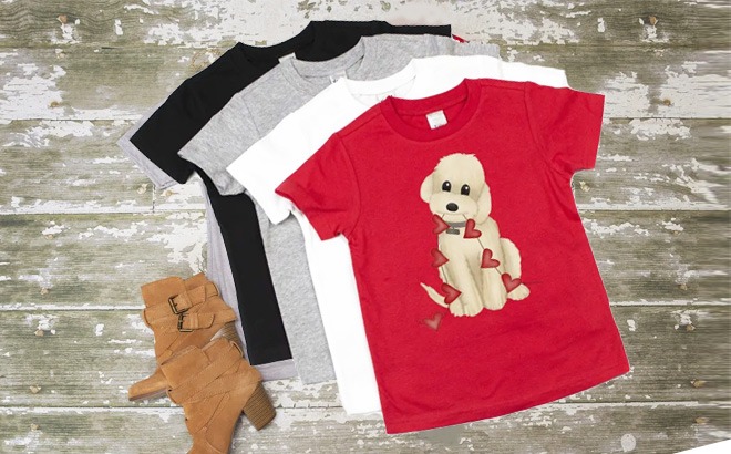 Valentine's Day Kids Tees $18.99 Shipped