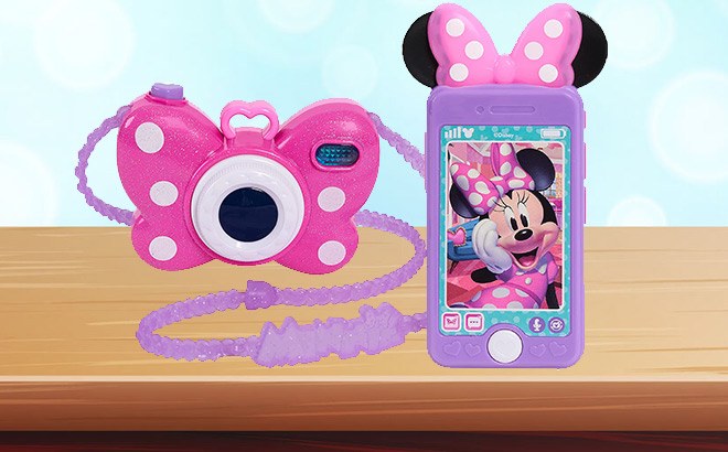 Minnie Mouse Cell Phone & Camera Set $10.99