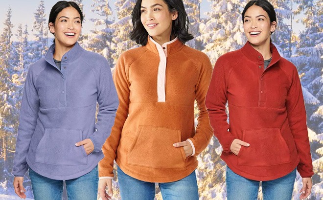 Women's Sherpa Pullover $15
