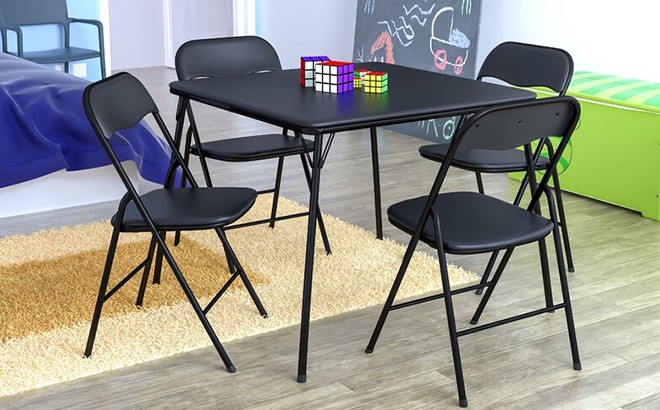 Folding Table with 4 Chairs $102 Shipped (Reg $363)