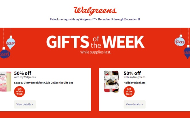 Walgreens Ad Preview (Week 12/5 – 12/11)