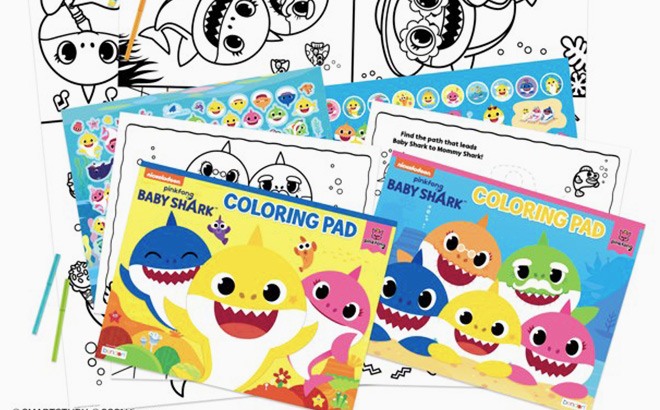 Walmart: Baby Shark Coloring Kit Only $4.50 (Reg $20)!