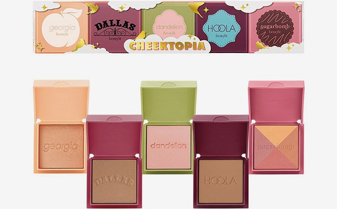 5-Pc. Cheektopia Mini Blush & Bronzer Set $27 Shipped!