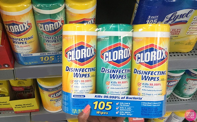 Clorox Disinfecting Wipes 3-Pack $5