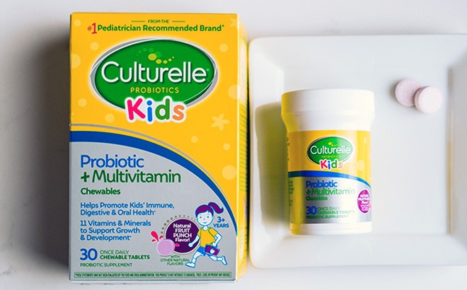 Culturelle Kids Probiotic + Multivitamin 30-Count $12