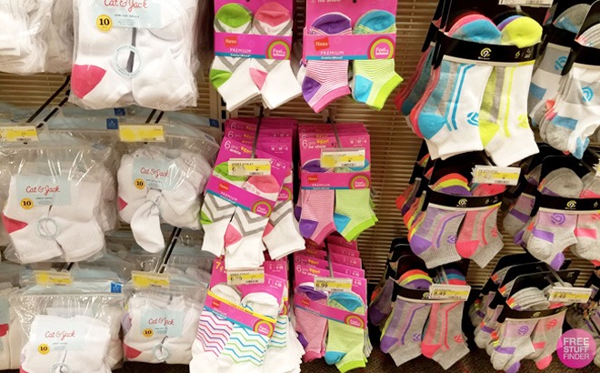 Hanes Girls Socks 20-Pack $6