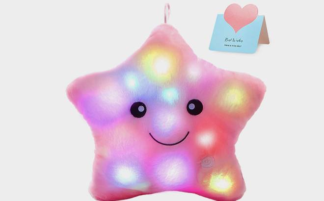 LED Light-Up Star Pillow Plush Toy $21.99