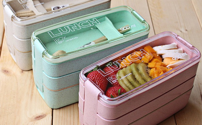 3-in-1 Bento Lunchbox $8!