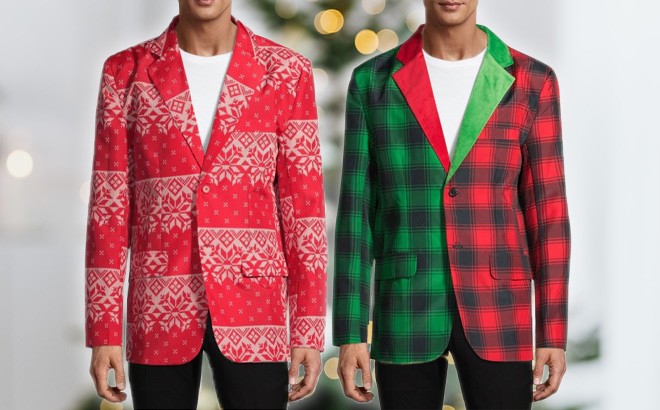 Men's Holiday Blazers $19.99!