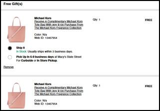 Michael Kors Perfume $102 + 2 FREE Bags | Free Stuff Finder