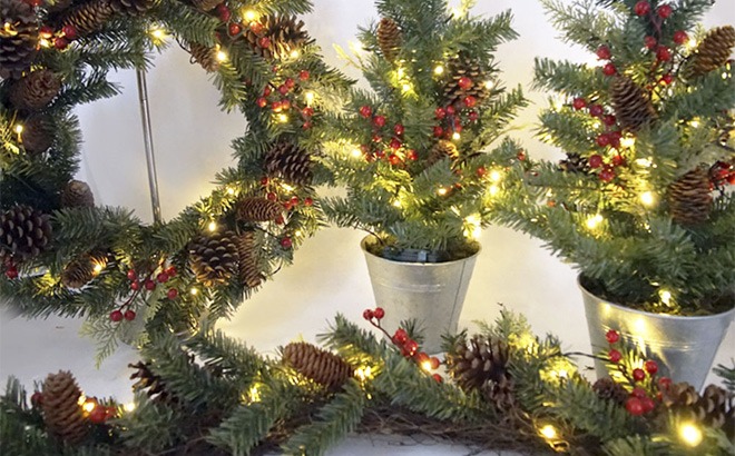 Pre-lit 4-Piece Decor Set $79 Shipped!