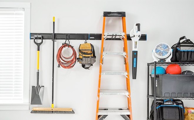 8-Piece Garage Storage Rail Starter Kit $22