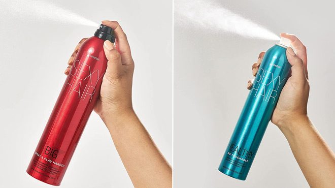 Sexy Hair Strong Hold Hair Spray and Healthy Sexy Hair So Touchable Hairspray