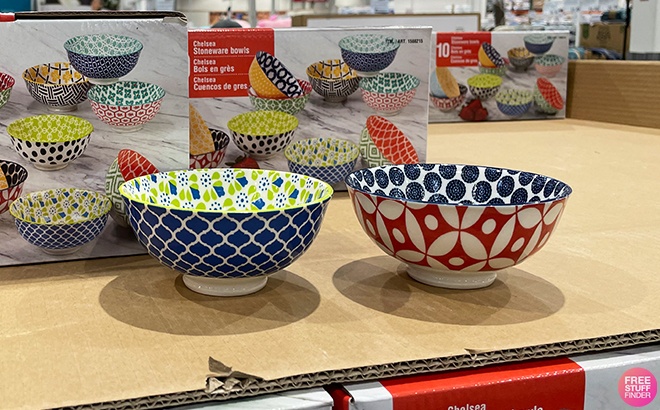 Stoneware 10-Piece Bowl Set $9.99
