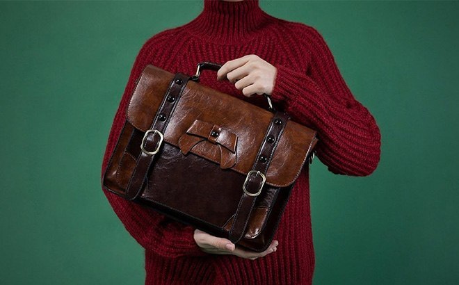 Vintage-Style Messenger Bag $39.99 with Amazon Prime!