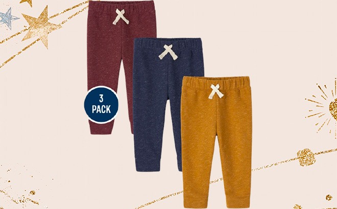 Baby & Toddler Joggers 3-Pack $23.98 Shipped!